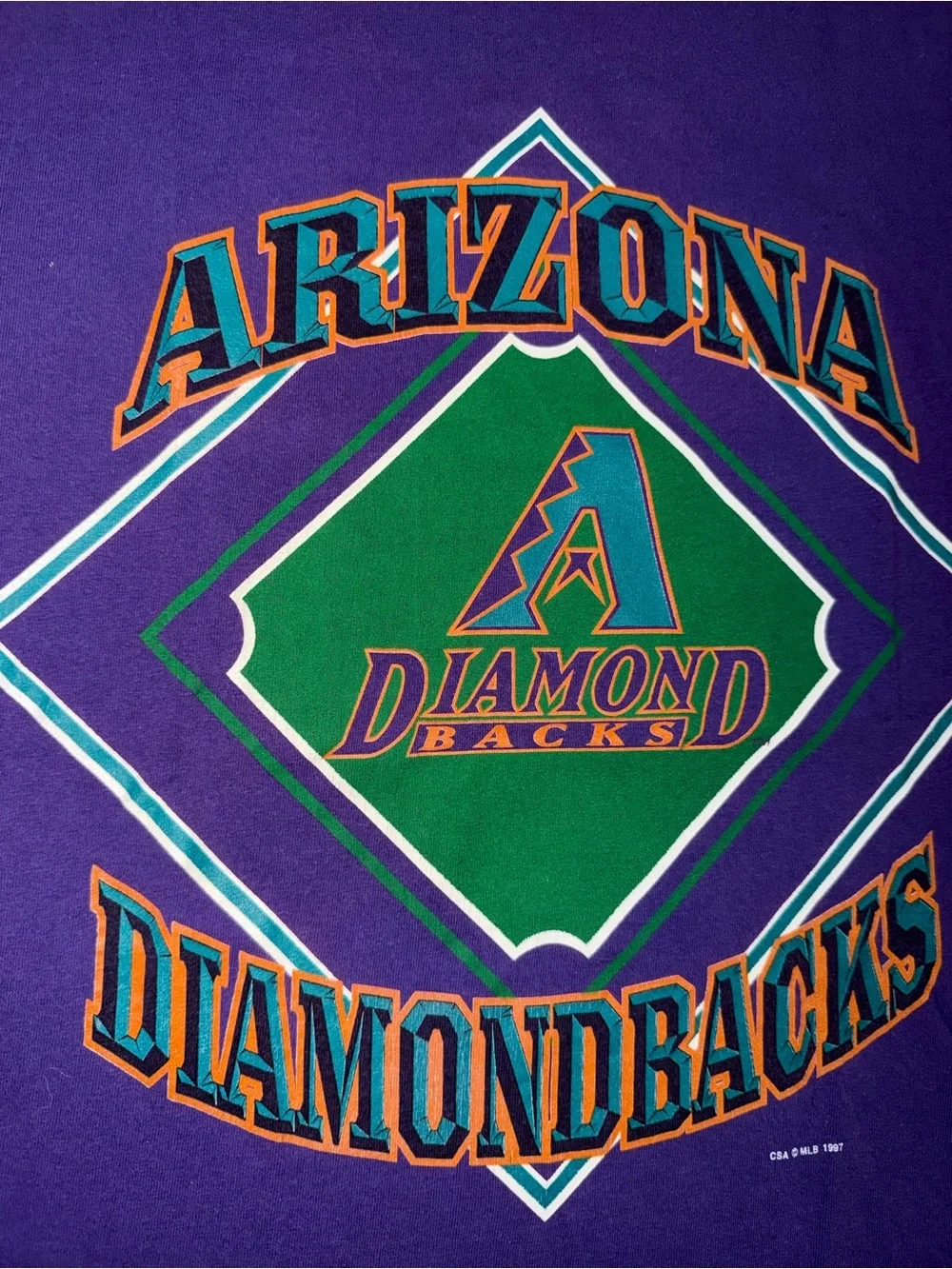 Vintage Arizona Diamondbacks baseball diamond CSA tank top mens large 1997